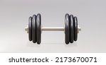 3d realistic dumbbell isolated... | Shutterstock .eps vector #2173670071