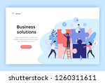 business solution concept... | Shutterstock .eps vector #1260311611