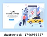 online taxi service  car... | Shutterstock .eps vector #1746998957