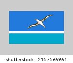 Midway Atoll flag, official colors and proportion. Vector illustration.