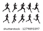 run  set of running people ... | Shutterstock .eps vector #1279893397