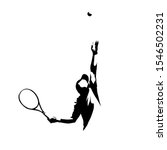 tennis service  tennis player... | Shutterstock .eps vector #1546502231