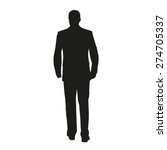 business man in suit. vector... | Shutterstock .eps vector #274705337