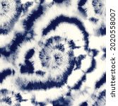 vector tie dye blue swirl.... | Shutterstock .eps vector #2020558007