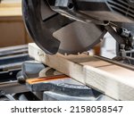 Close Up Of A Mitre Saw In...