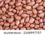 close up of raw shelled monkey nuts large pale skin peanuts food background 