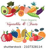 organic fresh vegetables... | Shutterstock .eps vector #2107328114