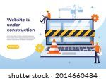 website under construction page.... | Shutterstock .eps vector #2014660484