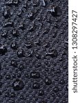 Small photo of Imitation leather, leatherette Texture with drop of water background