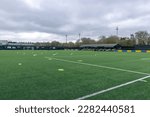 Small photo of Willenhall, United Kingdom, 26th. March, 2023:A view of the main 3G football pitch at the Guardian Warehousing Arena, Noose Lane, Willenhall, West Midlands, Home of Sporting Khalsa.