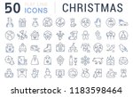 set of vector line icons of... | Shutterstock .eps vector #1183598464