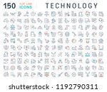 set of vector line icons of... | Shutterstock .eps vector #1192790311