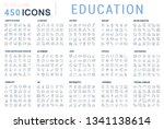 collection of vector line icons ... | Shutterstock .eps vector #1341138614