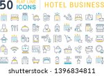 set of vector line icons of... | Shutterstock .eps vector #1396834811