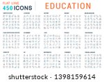 collection of line icons of... | Shutterstock . vector #1398159614
