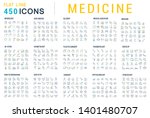 collection of line icons of... | Shutterstock . vector #1401480707