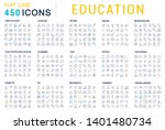 collection of line icons of... | Shutterstock . vector #1401480734