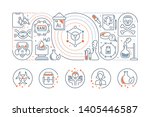linear banner of the chemistry. ... | Shutterstock . vector #1405446587