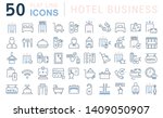 set of vector line icons of... | Shutterstock .eps vector #1409050907