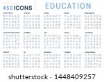 collection of line icons of... | Shutterstock . vector #1448409257