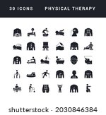 physical therapy. collection of ... | Shutterstock .eps vector #2030846384