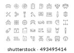 set vector line icons with open ... | Shutterstock .eps vector #493495414