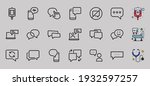 simple set of message line... | Shutterstock .eps vector #1932597257