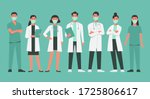 character of doctors and nurses ... | Shutterstock .eps vector #1725806617