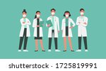 character of doctors and nurses ... | Shutterstock .eps vector #1725819991