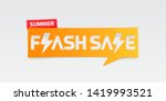 summer flash sale banner... | Shutterstock .eps vector #1419993521