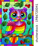 Stained Glass Illustration With ...