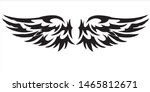 bird wing vector or angel wings ... | Shutterstock .eps vector #1465812671