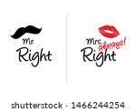 mr right and mrs always right... | Shutterstock .eps vector #1466244254