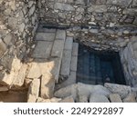 Small photo of MIGDAL, MAGDALA, ISRAEL. December 16, 2022. Archaeological dig, historical ruins of old town and synagogue uncovered in the hometown of Mary Magdalene, wife and disciple of Jesus. Editorial view