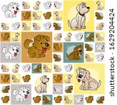 the amazing of cute dog... | Shutterstock . vector #1629204424