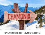 Chamonix Wooden Sign With...