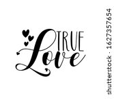True Love   Calligraphy Text...