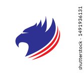 abstract eagle vector logo... | Shutterstock .eps vector #1491936131