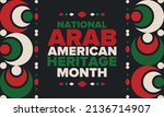 national arab american heritage ... | Shutterstock .eps vector #2136714907