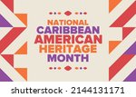 caribbean american heritage... | Shutterstock .eps vector #2144131171