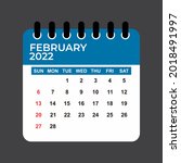 February 2022 Calendar....