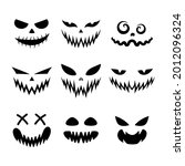 Set Of Scary And Funny Faces...