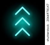 neon glowing arrow pointer on... | Shutterstock .eps vector #2066978147