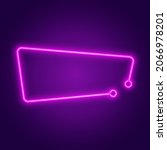 futuristic neon frame border.... | Shutterstock .eps vector #2066978201