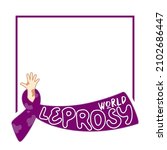 world leprosy day symbol with... | Shutterstock .eps vector #2102686447