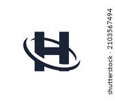 letter h logo initial with... | Shutterstock .eps vector #2103567494