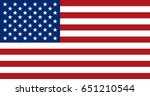 flag design. american flag on... | Shutterstock .eps vector #651210544