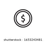 coin icon  dollar  finance ... | Shutterstock .eps vector #1653243481