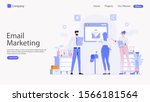 email marketing vector... | Shutterstock .eps vector #1566181564