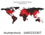 coronavirus covid 19 map... | Shutterstock .eps vector #1685232307